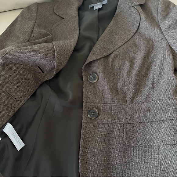 ANN Taylor petites gray blazer linen blend size 2 - Picture 9 of 9